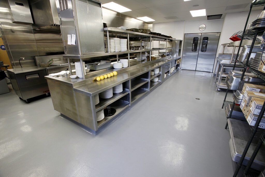 Professional kitchen floor project